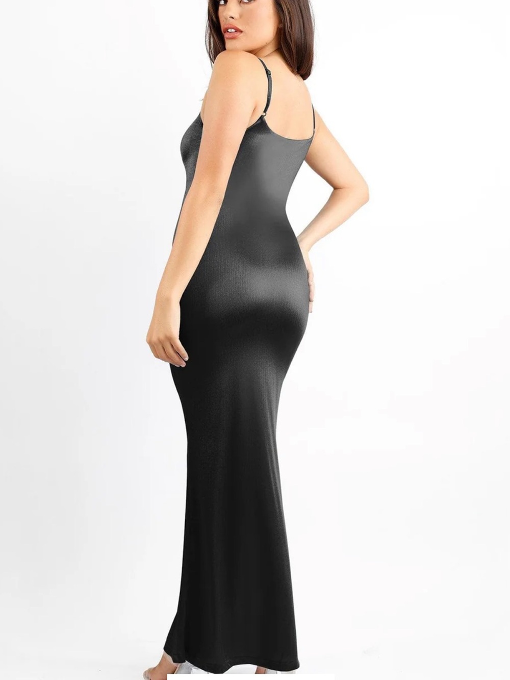 Shapewear Shine Slimming Tummy Control Maxi Slip Dress built in Shapewear